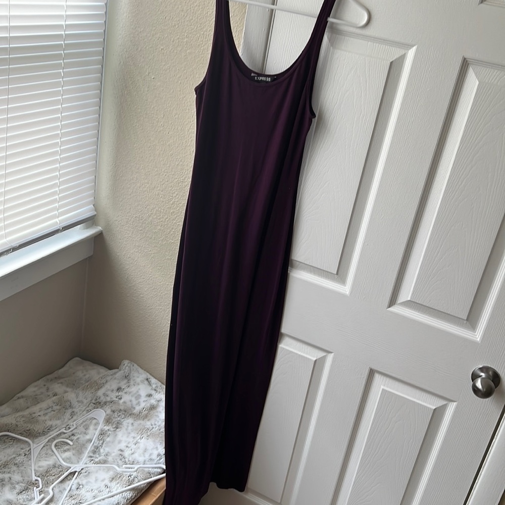 Express purple maxi dress small